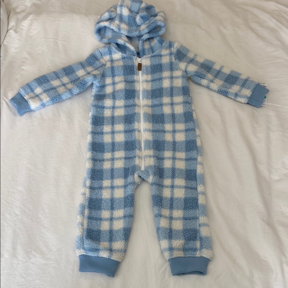 Carter’s Blue and White Plaid One Piece